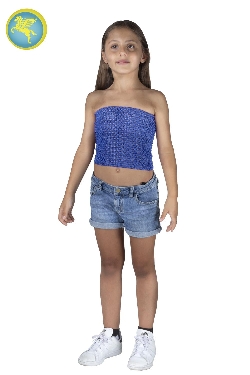 TOP ELASTICO TINTA UNITA ROYAL